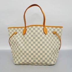 Louis Vuitton Tote Bag Damier Azur Neverfull MM N51107 White Women's