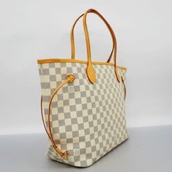 Louis Vuitton Tote Bag Damier Azur Neverfull MM N51107 White Women's