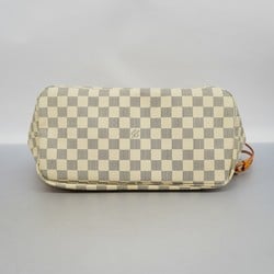 Louis Vuitton Tote Bag Damier Azur Neverfull MM N51107 White Women's