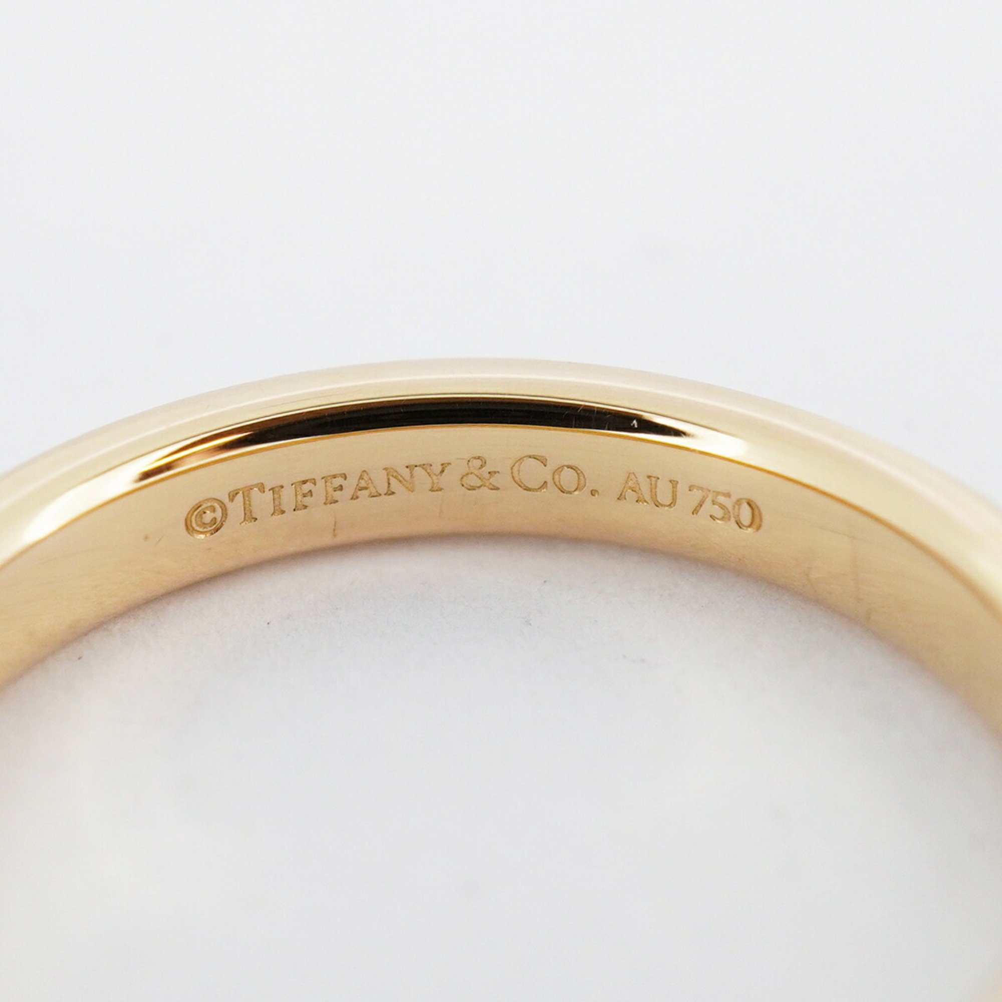 Tiffany ring flat band K18PG pink gold size 12.5 ladies