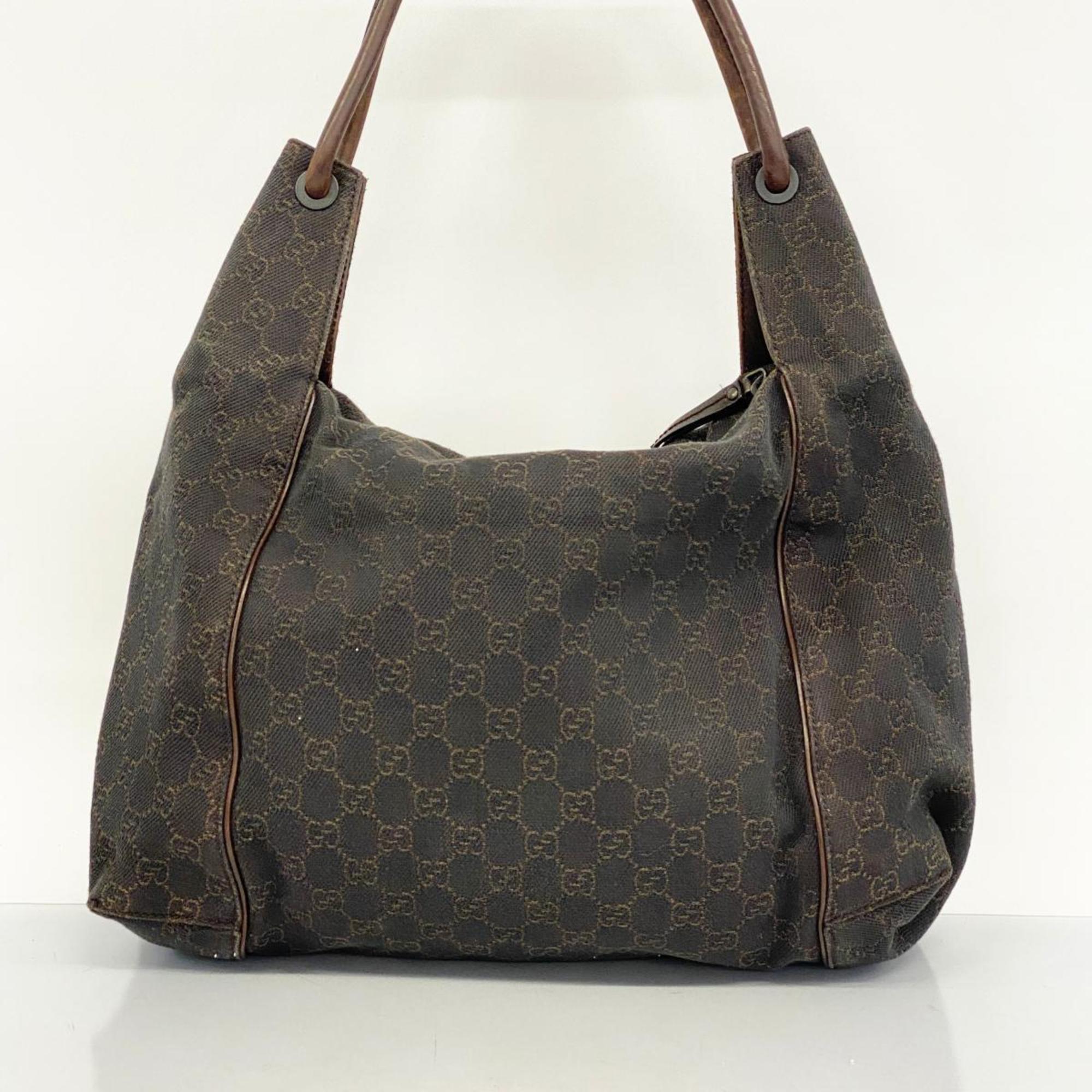 Gucci Tote Bag 101292 Denim Black Women's