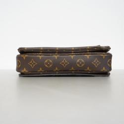 Louis Vuitton Shoulder Bag Monogram Pochette Metis MM M44875 Brown Women's