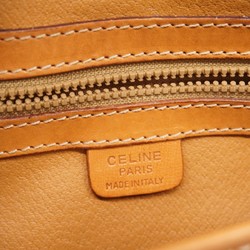 Celine Shoulder Bag Leather Brown Women's