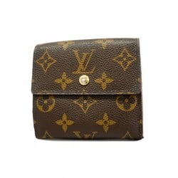 Louis Vuitton Tri-fold Wallet Monogram Portefeuille Elise M61654 Brown Men's Women's