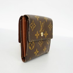 Louis Vuitton Tri-fold Wallet Monogram Portefeuille Elise M61654 Brown Men's Women's