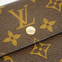 Louis Vuitton Tri-fold Wallet Monogram Portefeuille Elise M61654 Brown Men's Women's