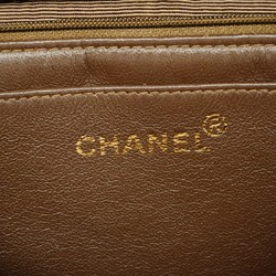 Chanel Shoulder Bag Matelasse Suede Brown Women's