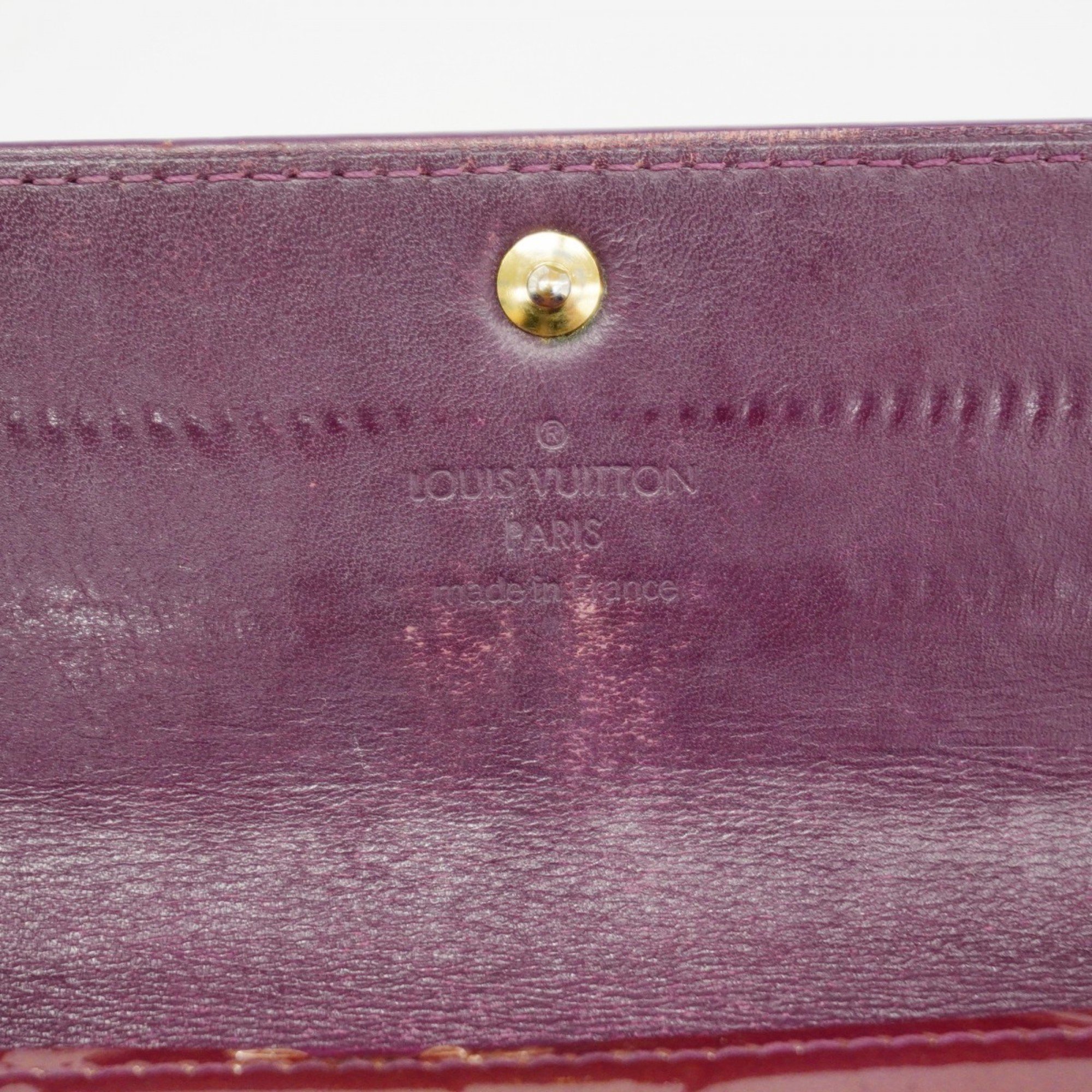 Louis Vuitton Long Wallet Vernis Portefeuille Sarah M93577 Violette Ladies