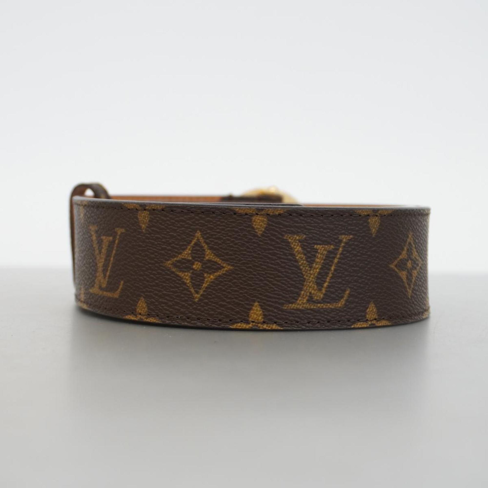 Louis Vuitton Belt Monogram Santur T&B M6975W Brown Men's