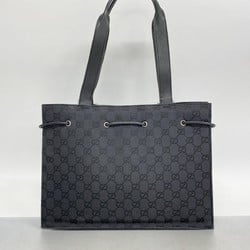 Gucci Tote Bag GG Canvas 002 1053 Black Women's