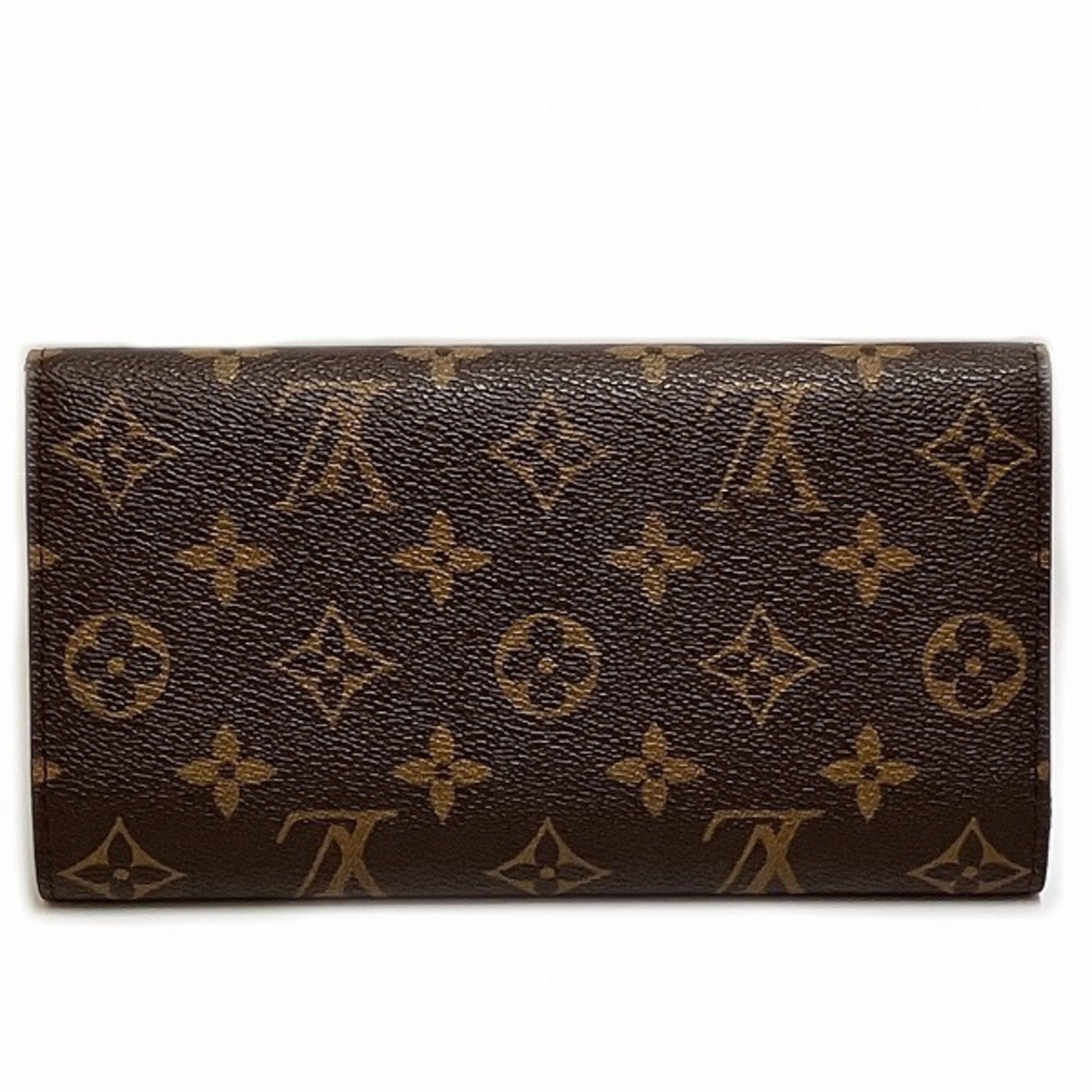 Louis Vuitton Monogram Portefeuille International M61217 Long Wallet Tri-fold for Men and Women