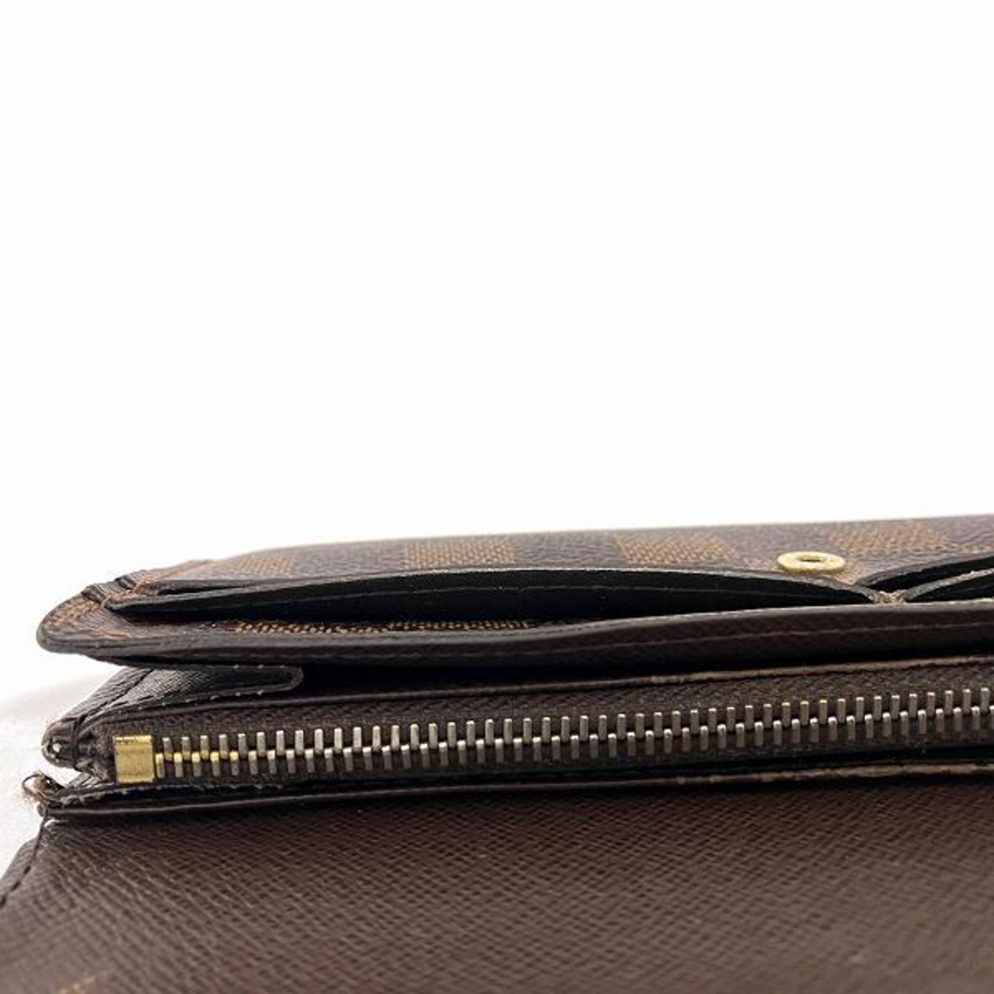 Louis Vuitton Damier Portefeuille Sarah N61734 Long Wallet Bi-fold Men's Women's