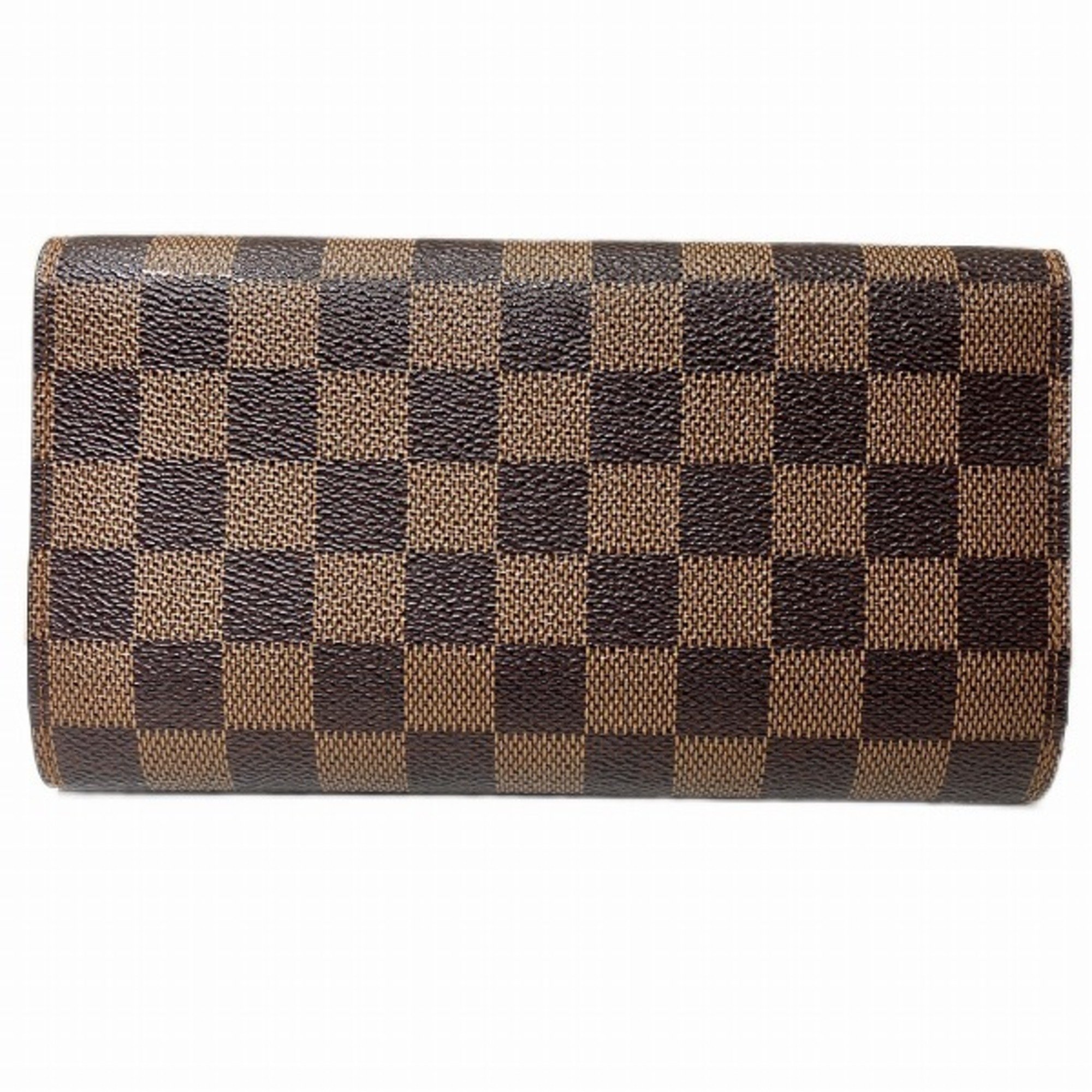 Louis Vuitton Damier Portefeuille International N61217 Tri-fold Wallet for Men and Women