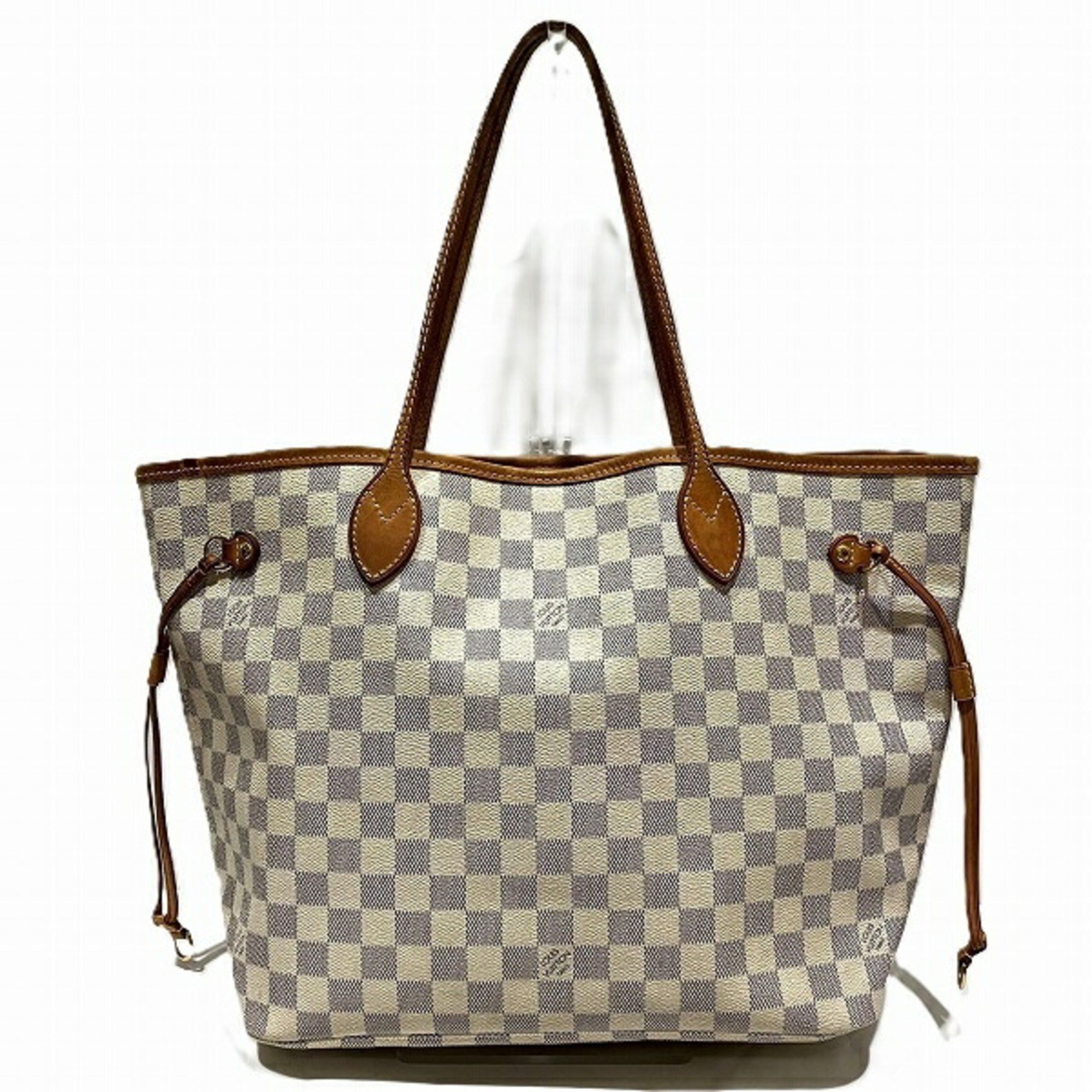 Louis Vuitton Damier Azur Neverfull MM N51107 Bag Tote Women's