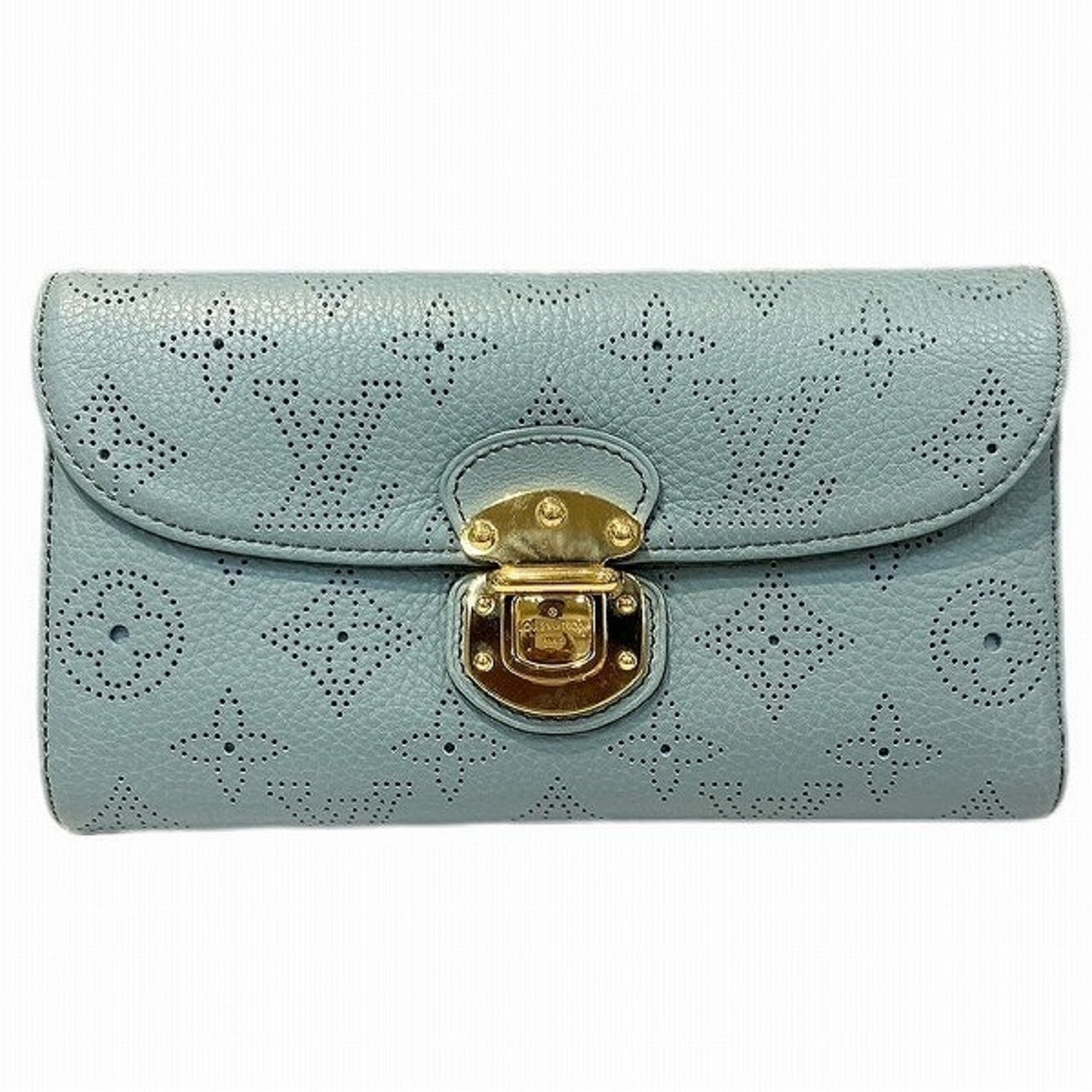 Louis Vuitton Mahina Portefeuille Amelia M58128 Long Wallet Tri-fold for Women