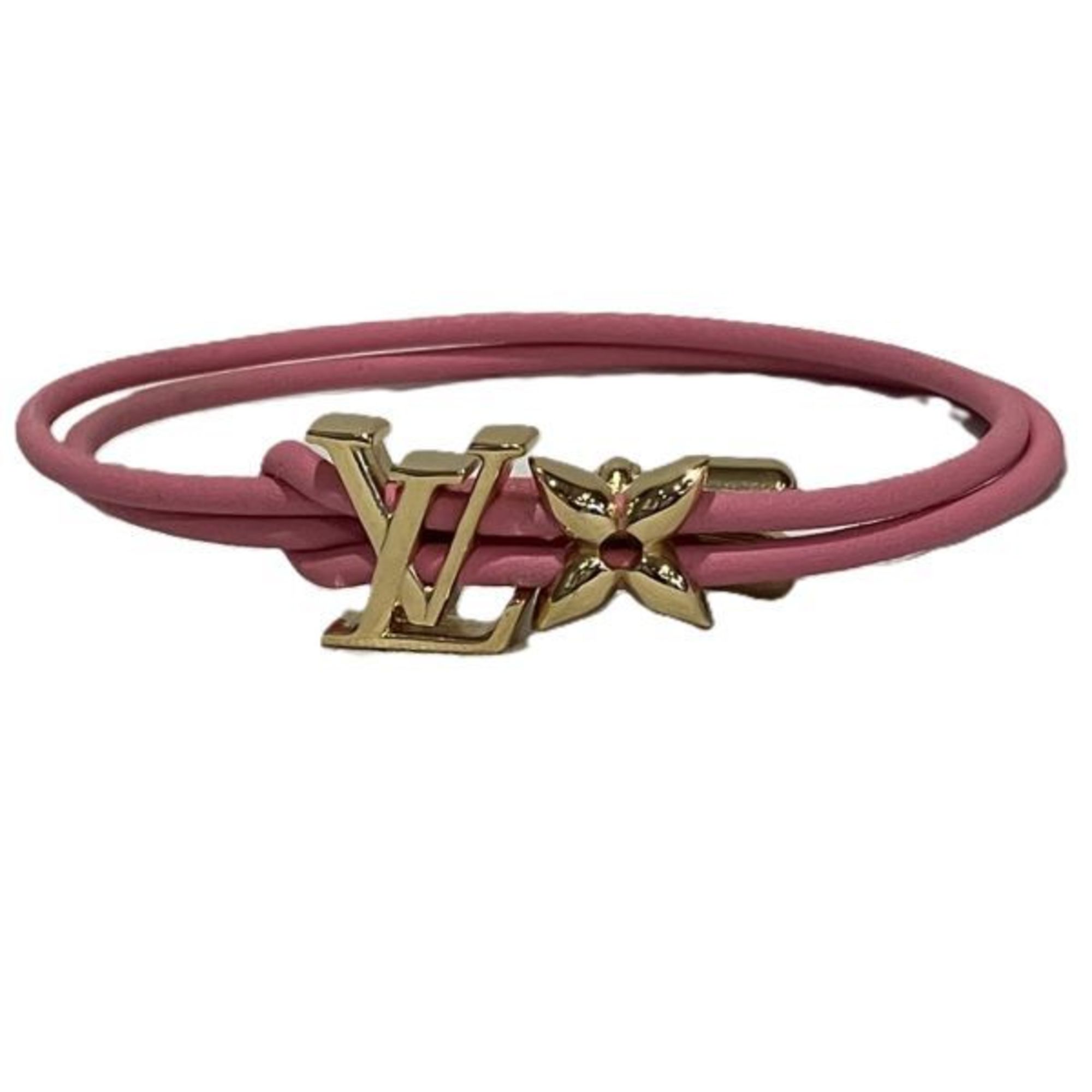 Louis Vuitton Bracelet LV Bloom M0975Z Leather x Metal Accessories Women's