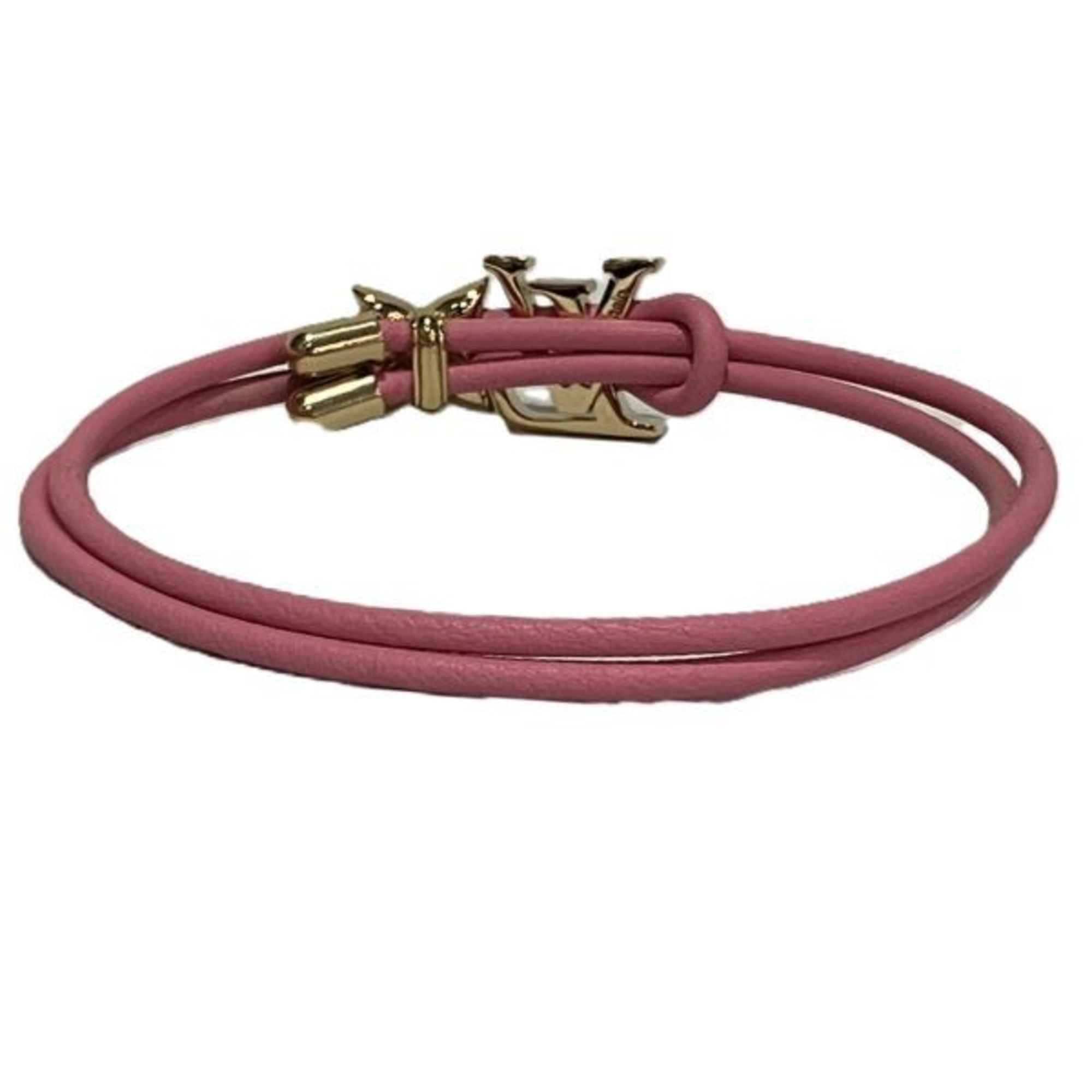 Louis Vuitton Bracelet LV Bloom M0975Z Leather x Metal Accessories Women's