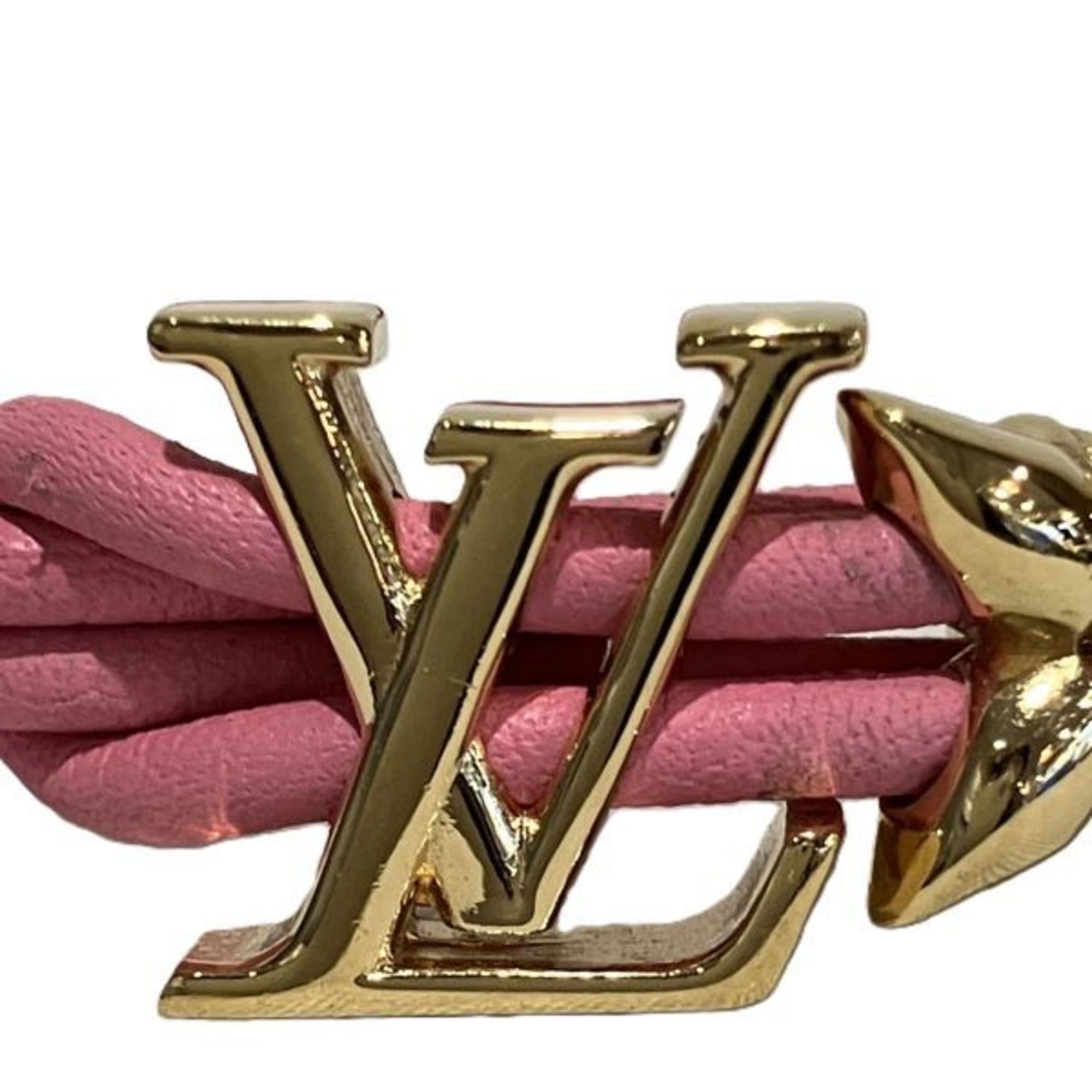 Louis Vuitton Bracelet LV Bloom M0975Z Leather x Metal Accessories Women's