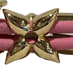 Louis Vuitton Bracelet LV Bloom M0975Z Leather x Metal Accessories Women's