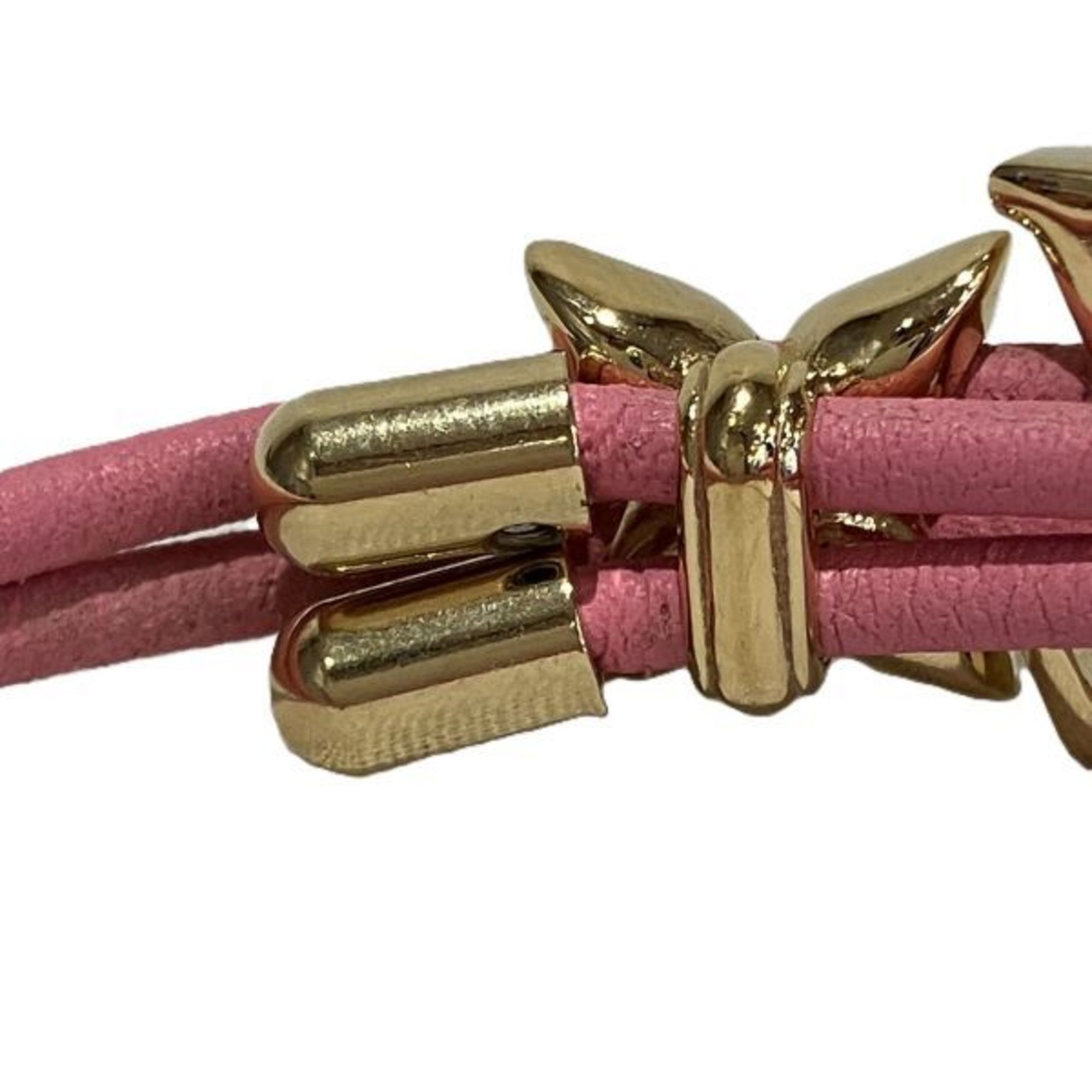 Louis Vuitton Bracelet LV Bloom M0975Z Leather x Metal Accessories Women's