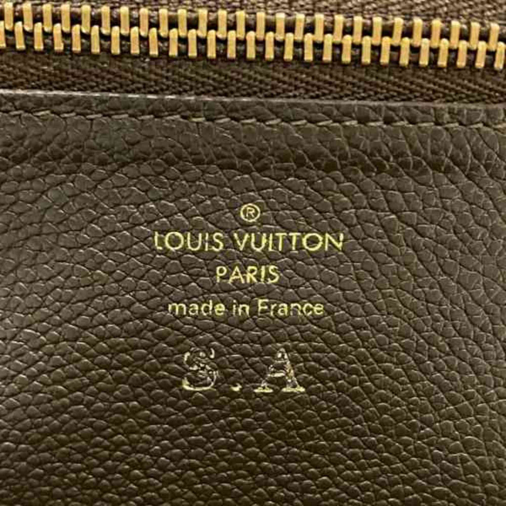 Louis Vuitton Monogram Empreinte Portefeuille Secrete Compact M60386 Round Bi-fold Wallet for Men and Women