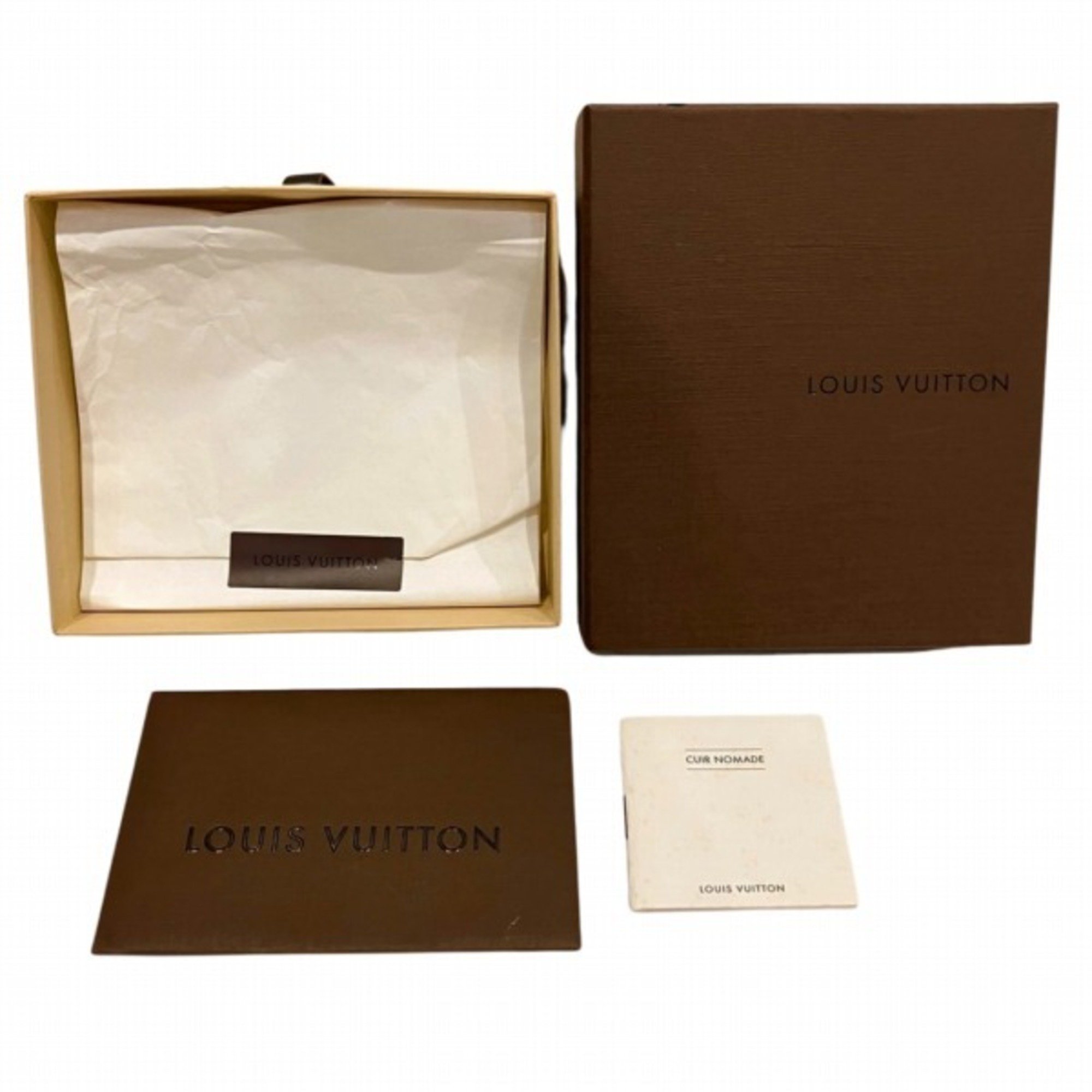 Louis Vuitton Monogram Empreinte Portefeuille Secrete Compact M60386 Round Bi-fold Wallet for Men and Women