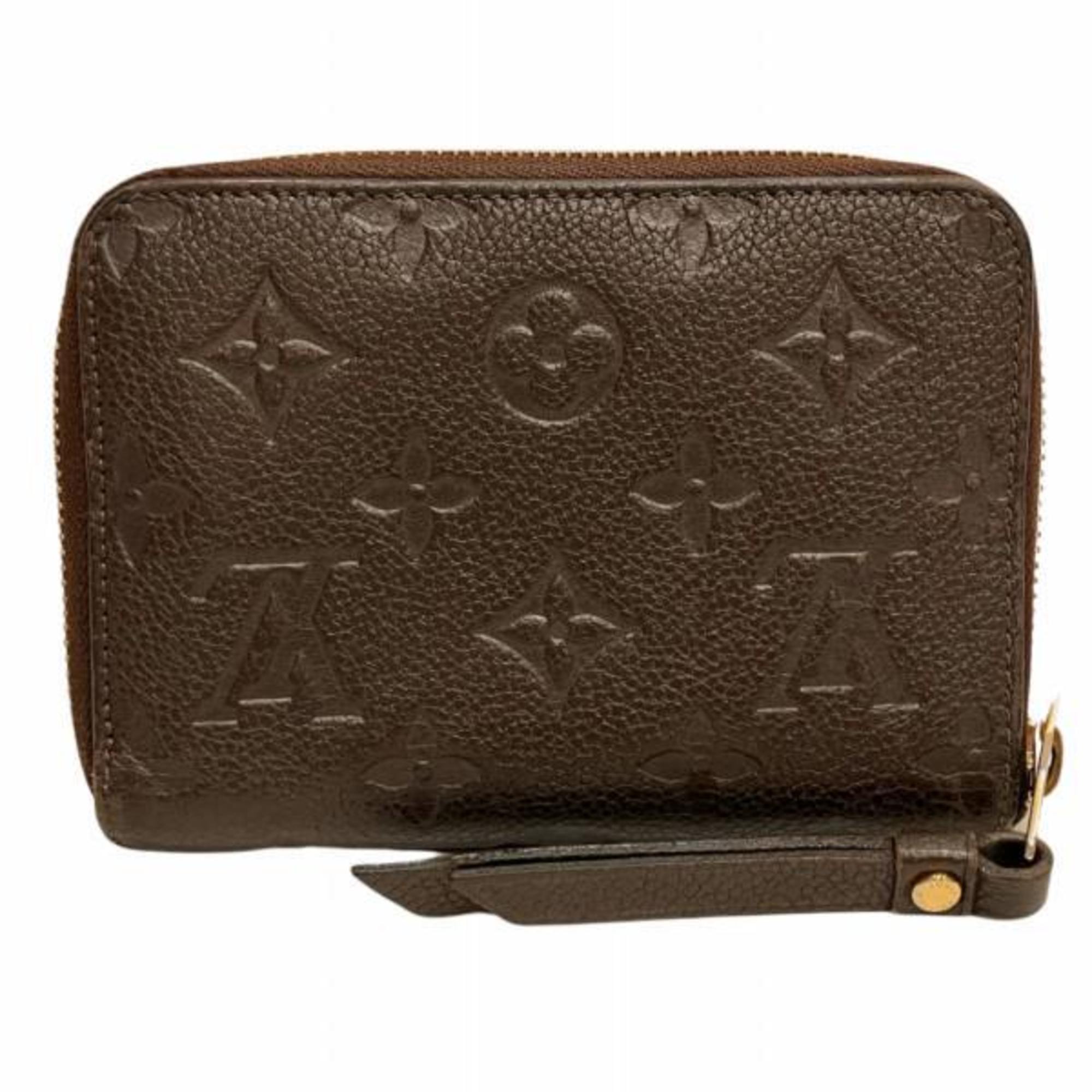 Louis Vuitton Monogram Empreinte Portefeuille Secrete Compact M60386 Round Bi-fold Wallet for Men and Women