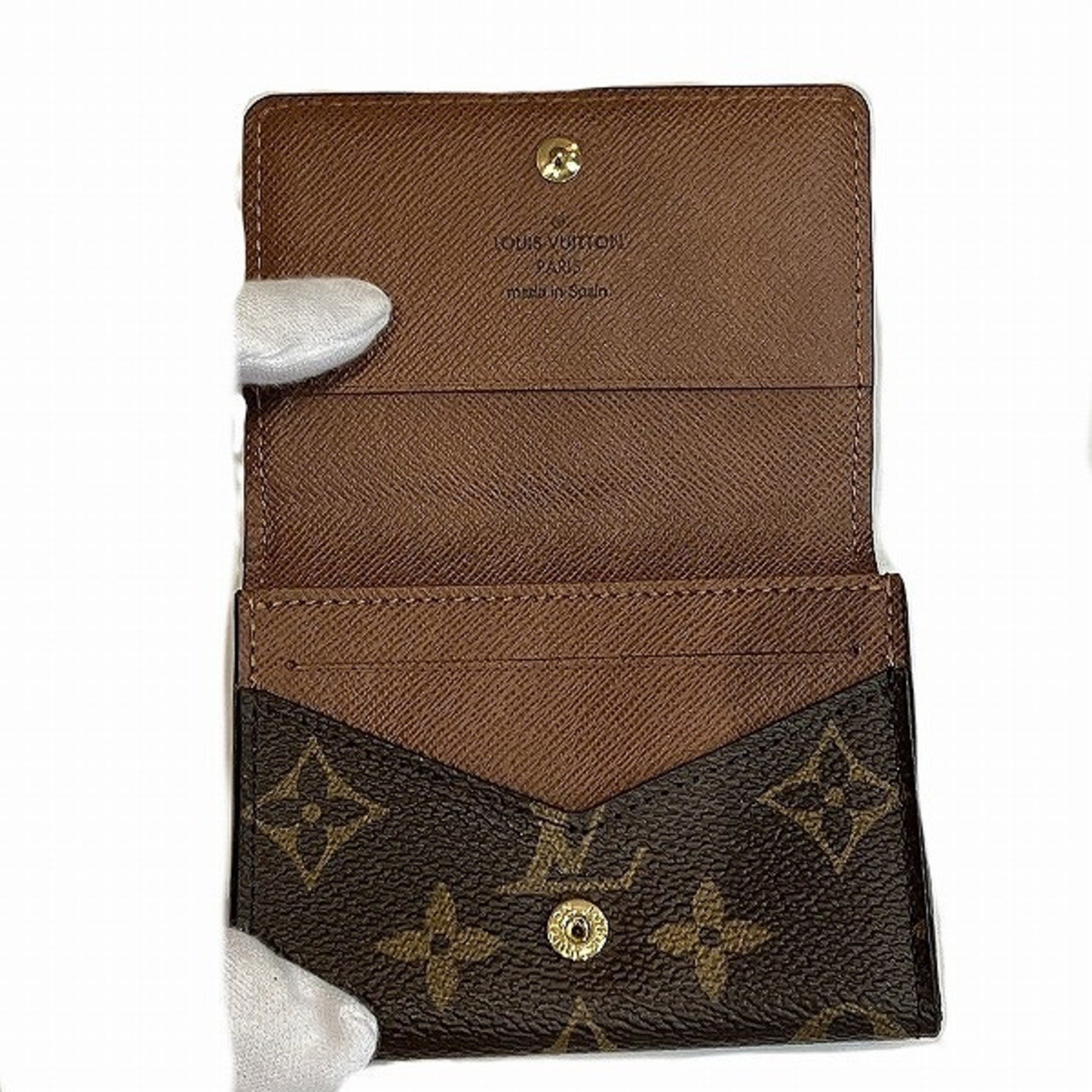 Louis Vuitton Monogram Envelope Carte de Visite M63801 Accessories Business Card Holders/Card Cases Men's Women's Wallets