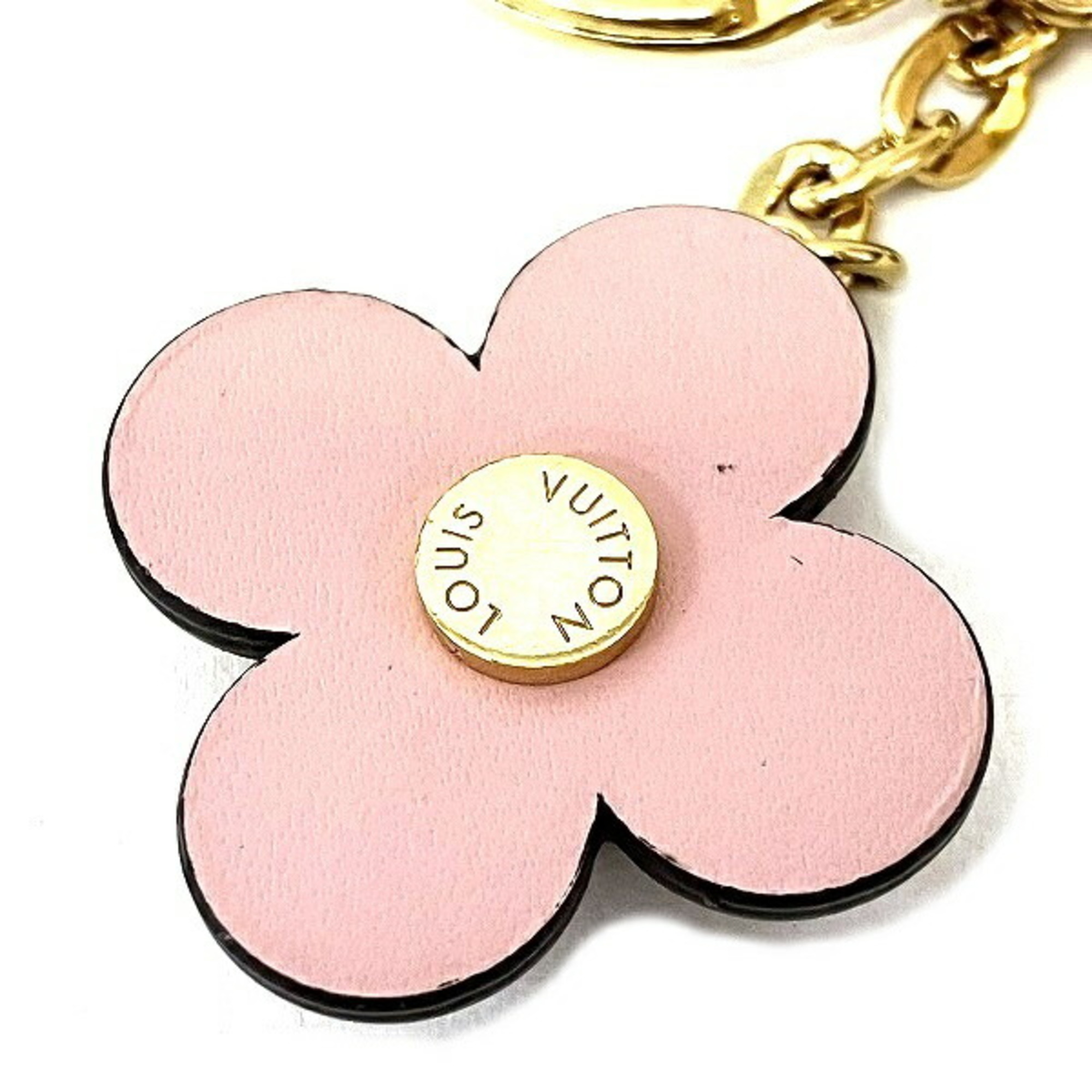 Louis Vuitton Porto Cle Blooming Flower BB M63085 Bag Charm Key Ring Accessory Holder Women's