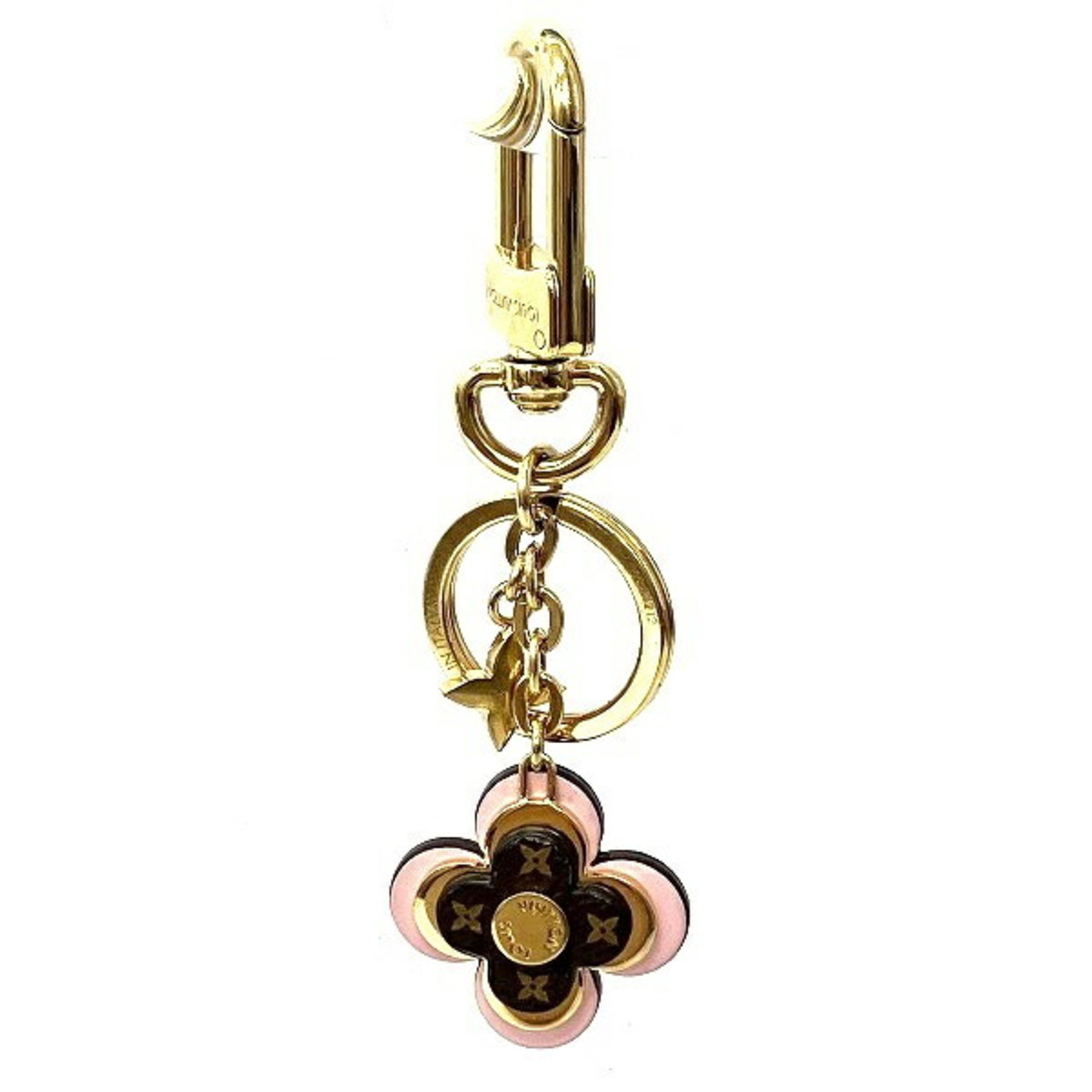 Louis Vuitton Porto Cle Blooming Flower BB M63085 Bag Charm Key Ring Accessory Holder Women's