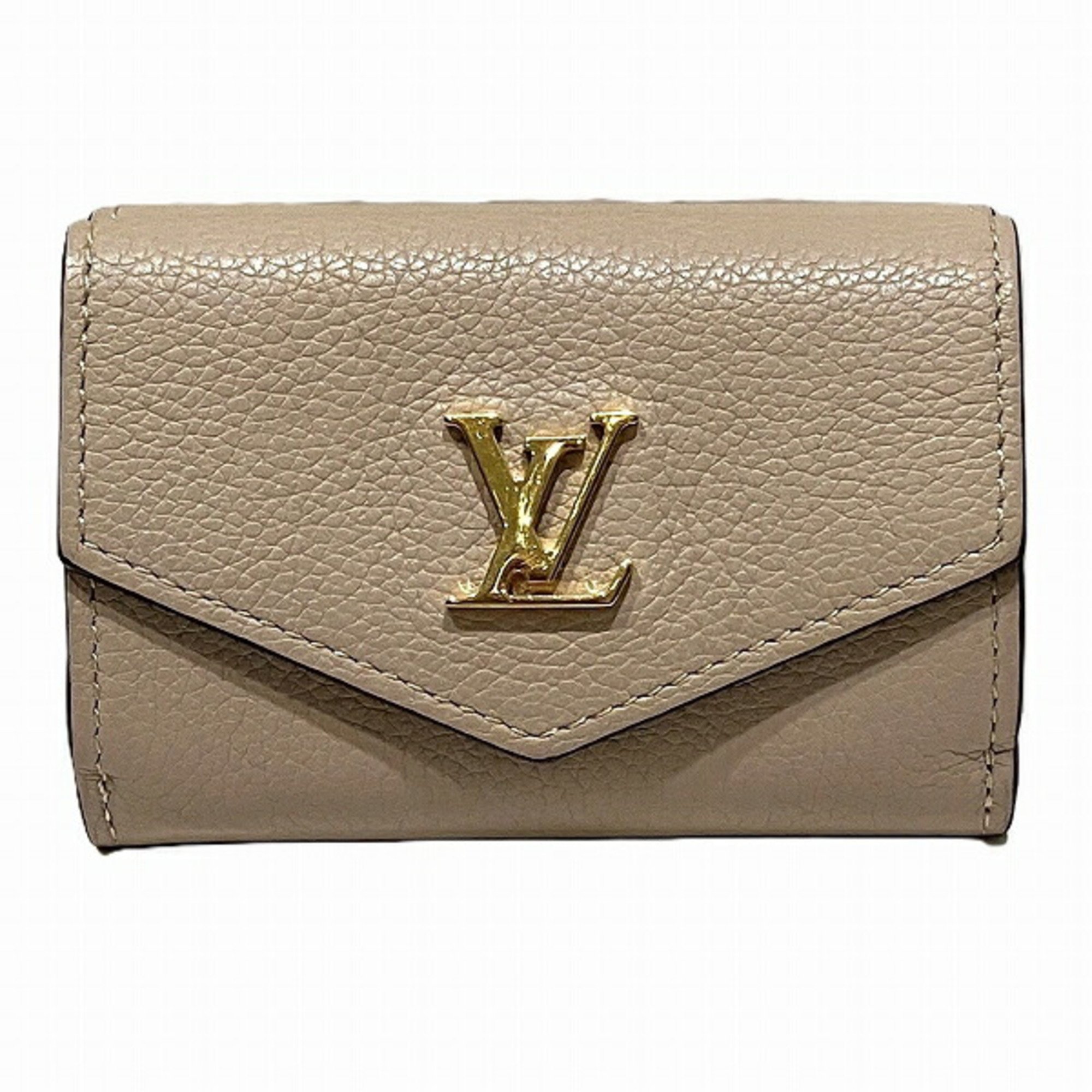 Louis Vuitton Portefeuille Lock M69340 Wallet Tri-fold for Women