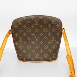 Louis Vuitton Shoulder Bag Monogram Drouot M51290 Brown Ladies