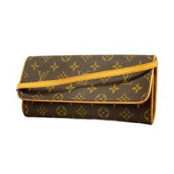 Louis Vuitton Shoulder Bag Monogram Pochette Twin GM M51852 Brown Women's