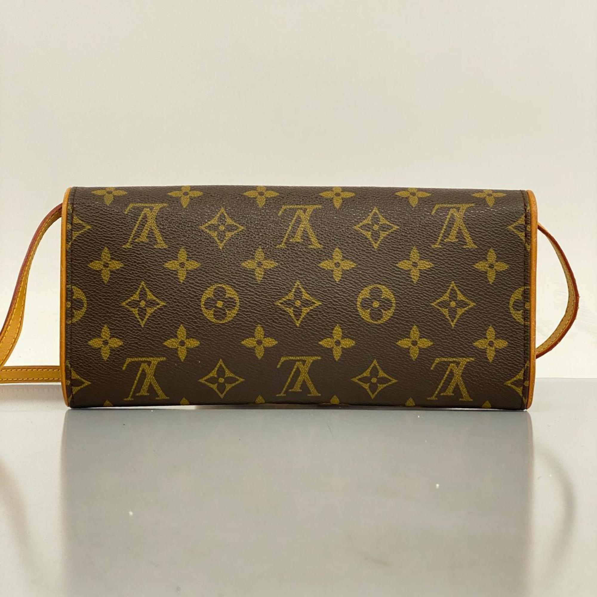 Louis Vuitton Shoulder Bag Monogram Pochette Twin GM M51852 Brown Women's