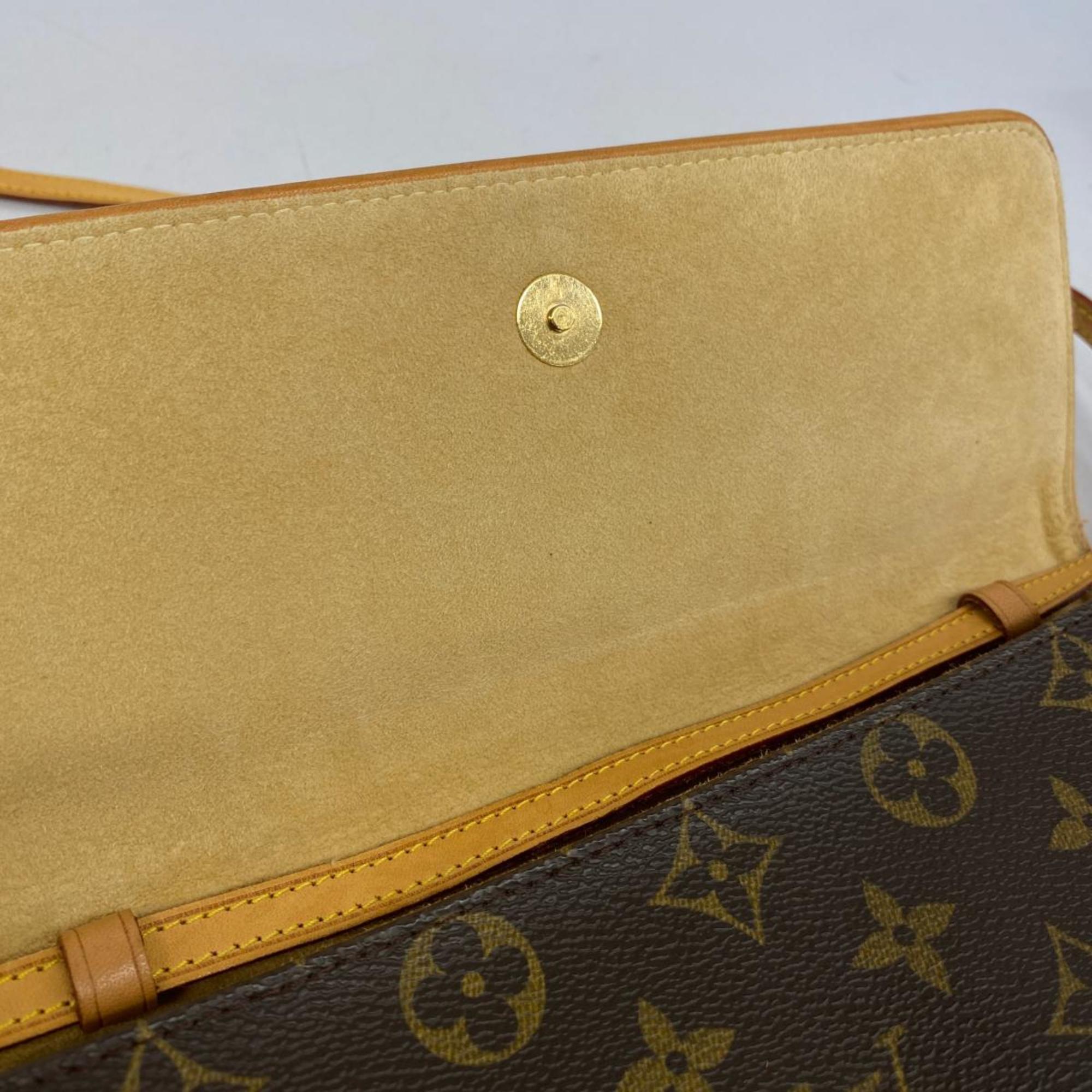 Louis Vuitton Shoulder Bag Monogram Pochette Twin GM M51852 Brown Women's