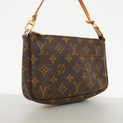 Louis Vuitton Pouch Monogram Pochette Accessoires M51980 Brown Women's