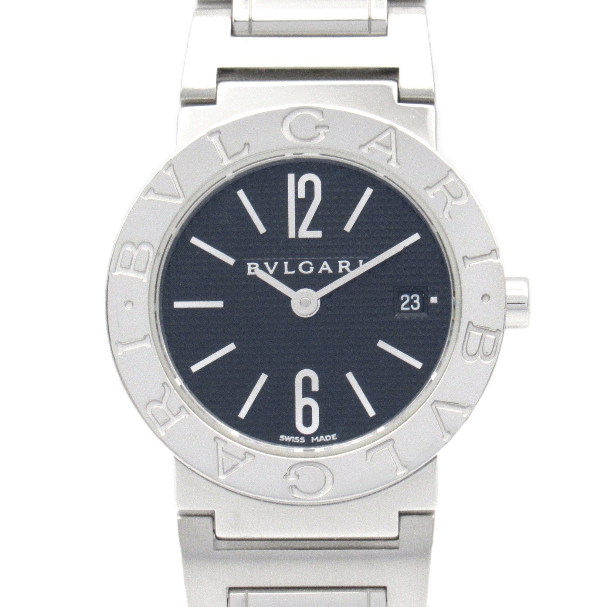 BVLGARI Bulgari Watch Stainless Steel Ladies Black BB26SS