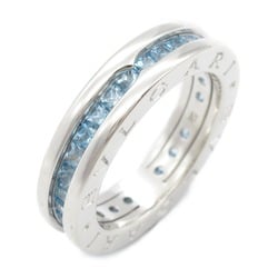 BVLGARI B-zero1 Ring XS Size K18WG (White Gold) Blue Topaz Men's Women's