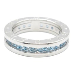 BVLGARI B-zero1 Ring XS Size K18WG (White Gold) Blue Topaz Men's Women's