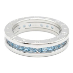 BVLGARI B-zero1 Ring XS Size K18WG (White Gold) Blue Topaz Men's Women's