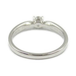 Tiffany & Co. Solitaire Ring, Pt950 Platinum, Diamond, Women's, Clear