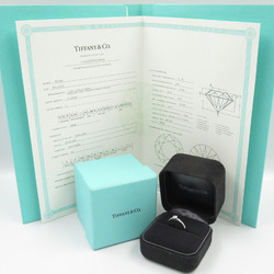 Tiffany & Co. Solitaire Ring, Pt950 Platinum, Diamond, Women's, Clear