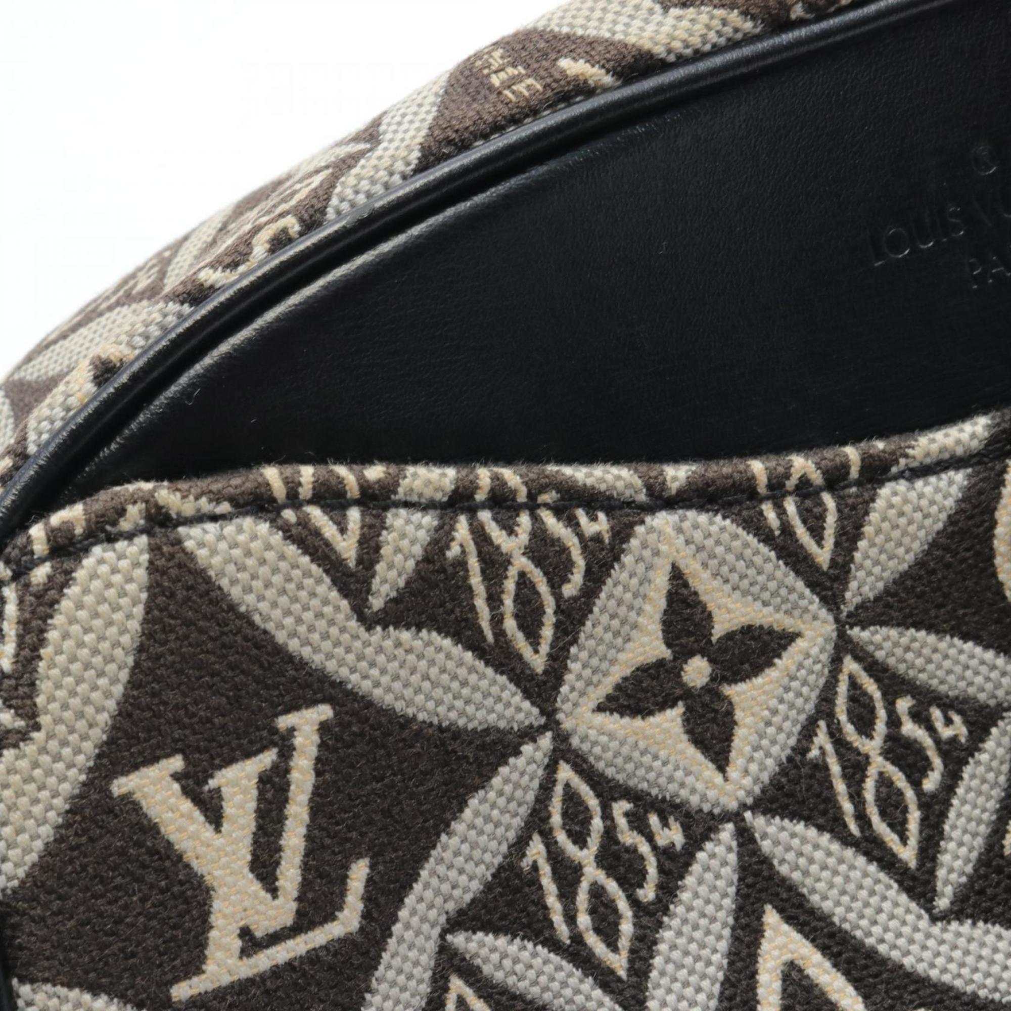 Louis Vuitton Deauville SINCE1854 Shoulder Bag Canvas Leather Monogram Jacquard Women's Black White M57205