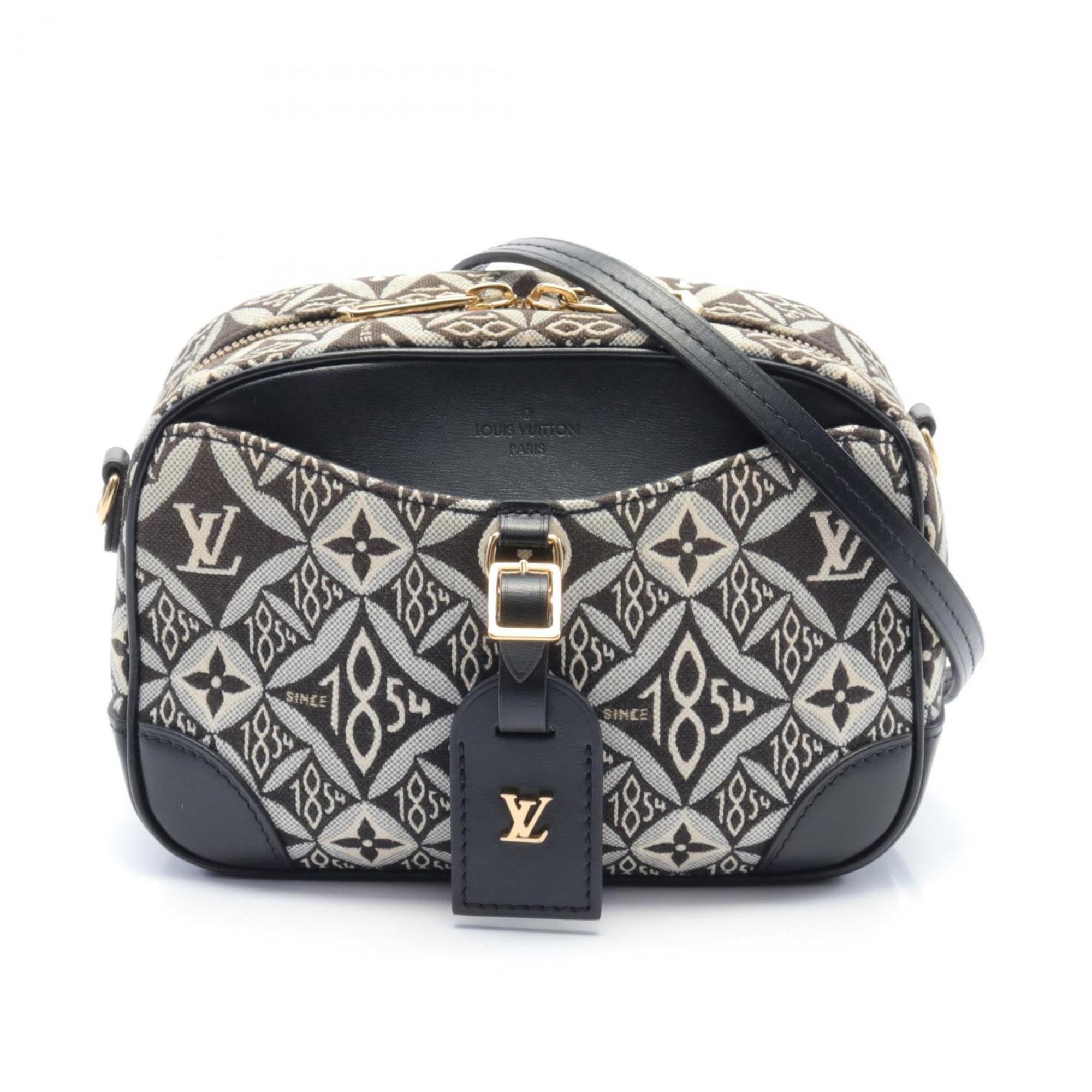 Louis Vuitton Deauville SINCE1854 Shoulder Bag Canvas Leather Monogram Jacquard Women's Black White M57205