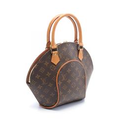 LOUIS VUITTON Ellipse PM Handbag Bag Coated Canvas Leather Monogram Women's Brown M51127