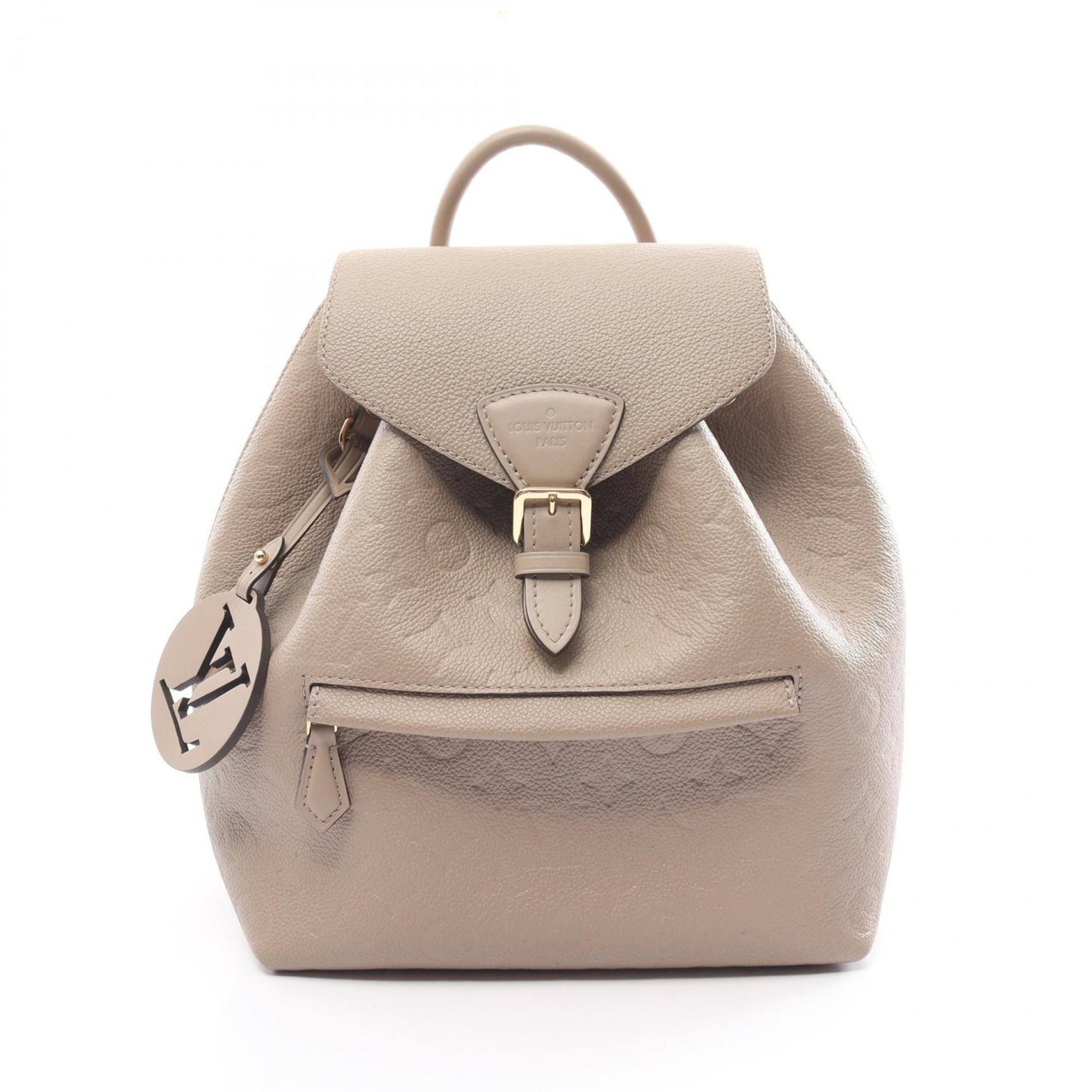 Louis Vuitton Montsouris PM Monogram Empreinte Tourterelle Rucksack Backpack Bag Leather Women's Beige M45410