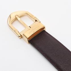 LOUIS VUITTON Santur Classic Belt Clothing Leather Taiga Men's Bordeaux M6841