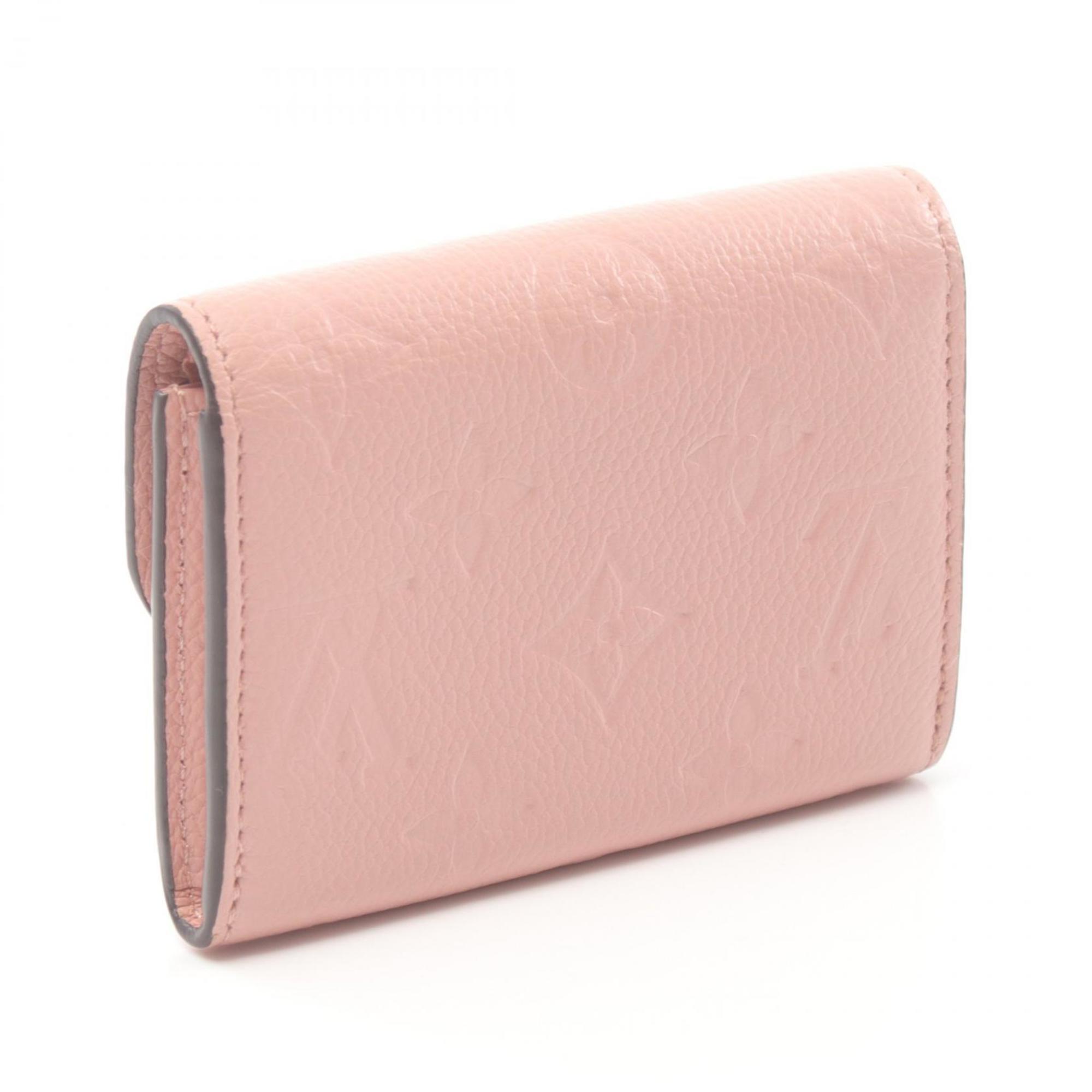 Louis Vuitton LOUIS VUITTON Portemonne Rosari Bi-fold Wallet Leather Monogram Empreinte Women's Pink M81520