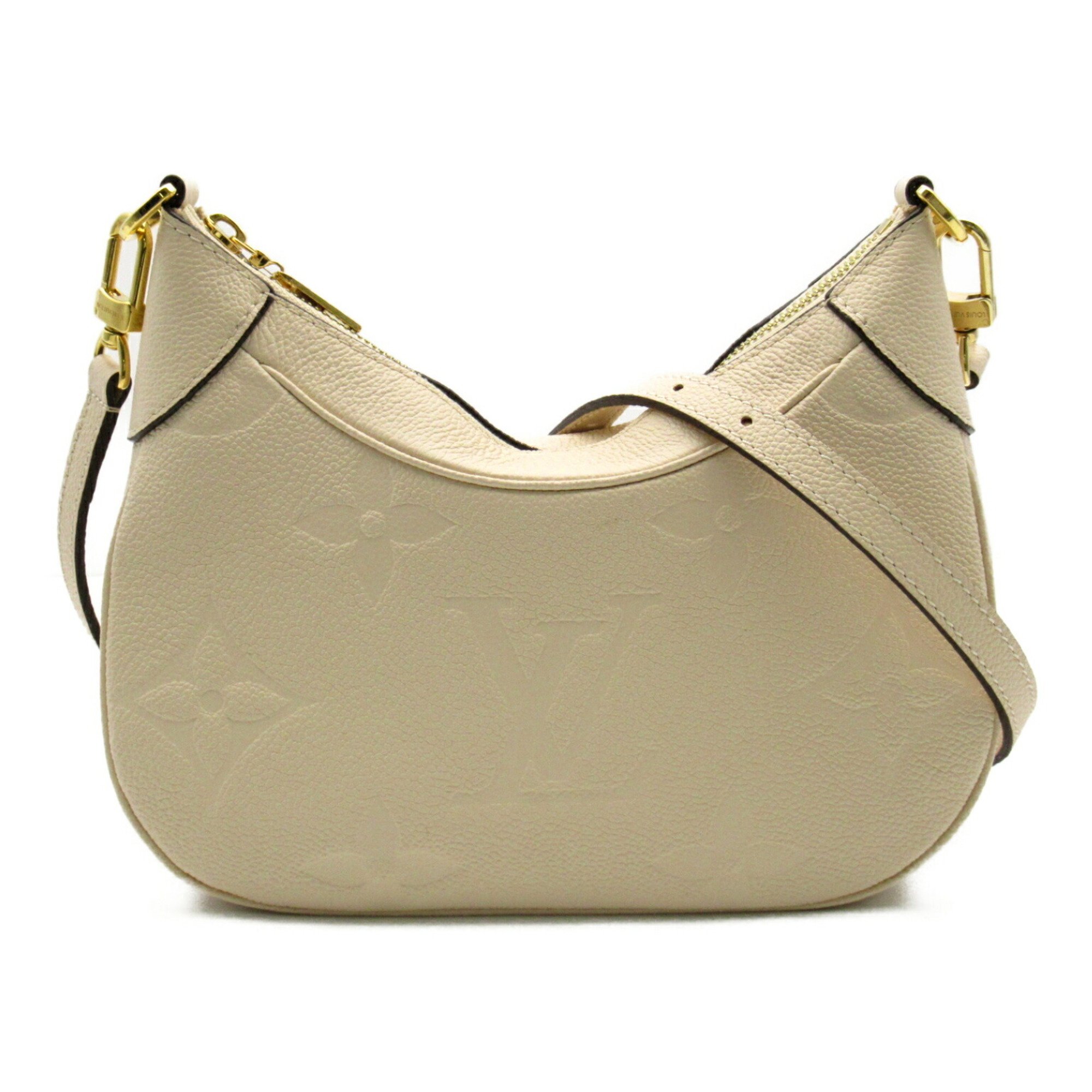 Louis Vuitton Bagatelle MM 2way shoulder bag Bag Leather Monogram Empreinte Women's Beige M46099