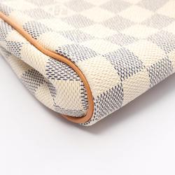 Louis Vuitton Eva Damier Azur Handbag Bag Coated Canvas Leather Women's White N55214